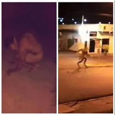 Real demon photos, this man in Brazil looks like a real demon.