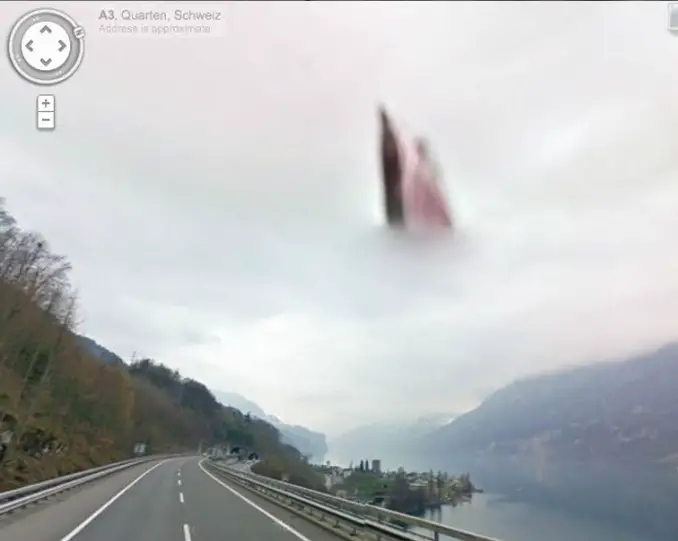  Heavenly figures seen on Google Maps over Switzerland - 10 Strangest Things Ever Seen in The Sky