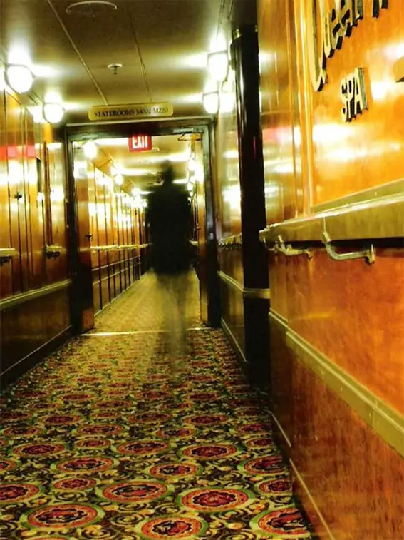 Shadow people are often seen on board the Queen Mary ship.