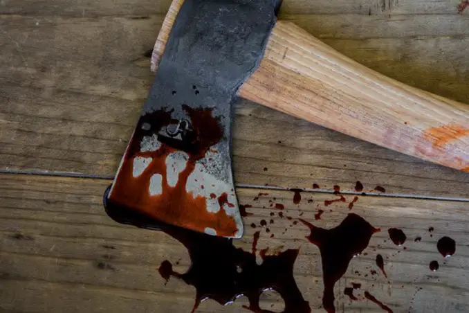 A murder scene is definitely one of the Strangest Things Found in Shipping Containers