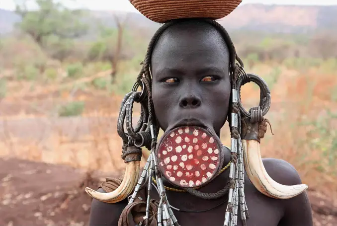 The curious Mursi tribe in Africa are one of the most Most Isolated and Dangerous Tribes in the World