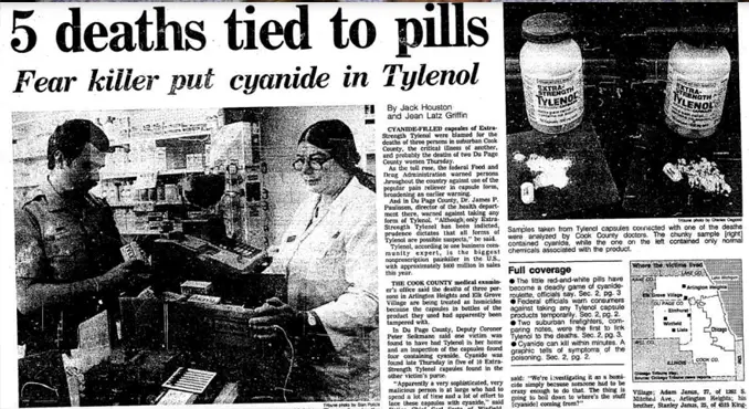 The Tylenol Killer is one of the most baffling unsolved crimes.