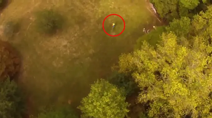 Clown spotted running though the woods by a drone - Creepiest Drone and GoPro Footage Ever Captured