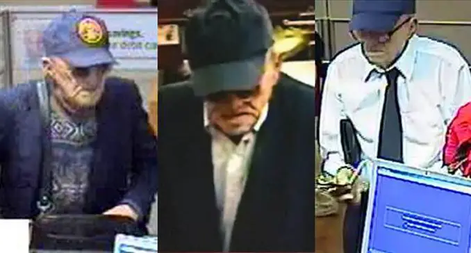 The Geezer Bandit robberies is one of many unsolved heists that have baffled police.