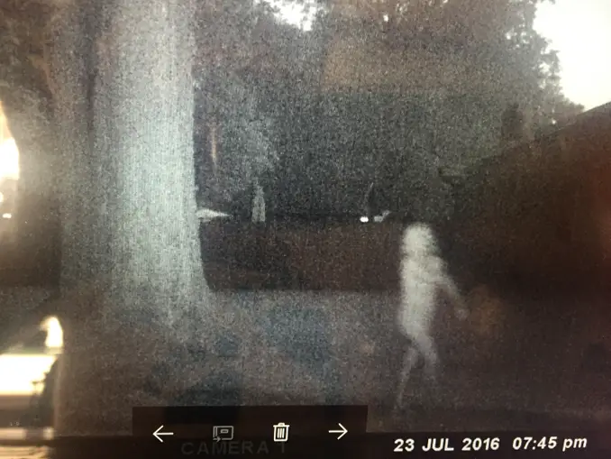 Ghost captured on motion sensor camera in Virginia - 10 Creepiest Things Caught on Security Cameras