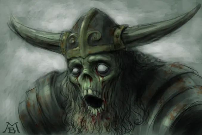 The Draugr is one of many Creepy Creatures from Scandinavian Folklore