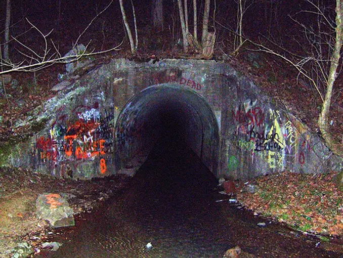 The Sensabaugh Tunnel is one of the most haunted places in the United States. 