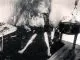 A black and white photo of spontaneous human combustion