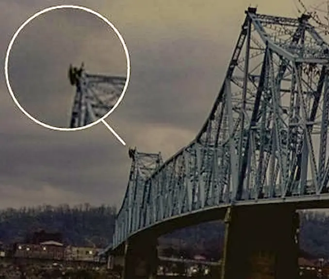 Mothman spotted on bridge