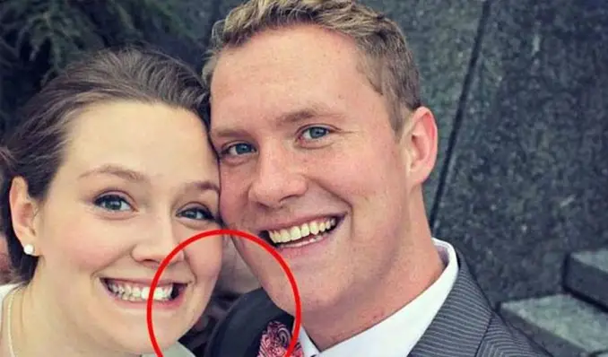 Ghost child appears in wedding selfie, a series of creepy wedding photos