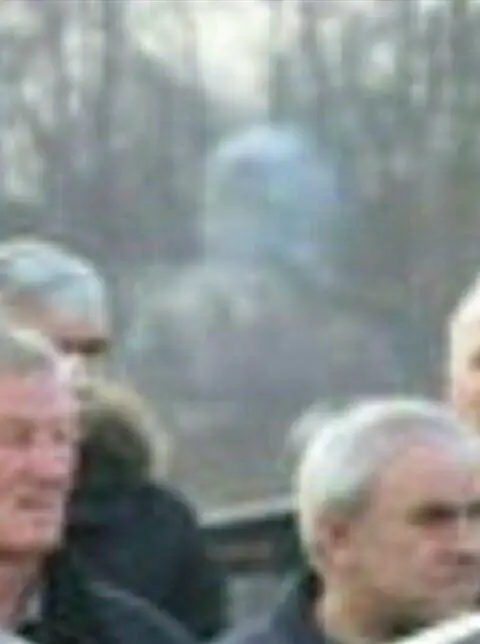 Close up of the ghost seen at the funeral of Jasmina Dominic in Croatia - Real Ghosts Caught on Camera