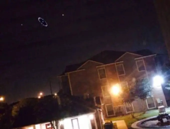 UFO Spotted over Houston, Texas. August 12, 2014