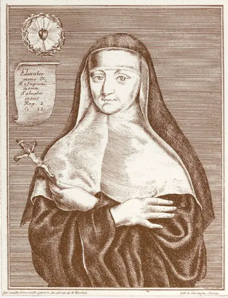 A sketch of Marie Elisabeth de la Croix