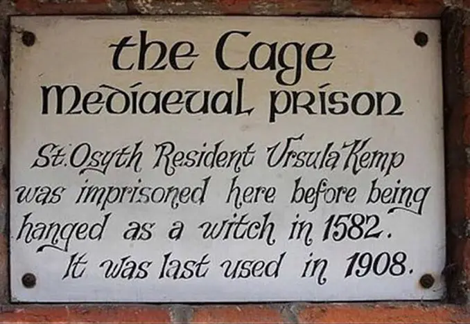 The Cage medieval prison.