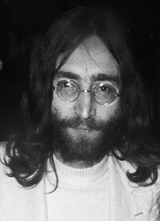 Black and White image of John Lennon