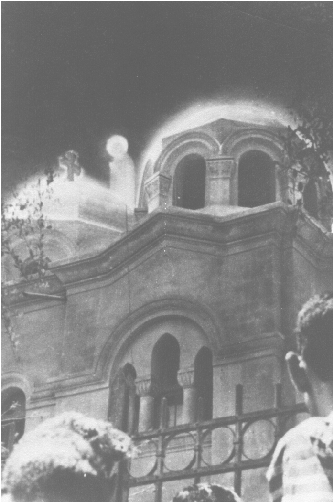 Black and white photo of Our Lady of Zeitoun