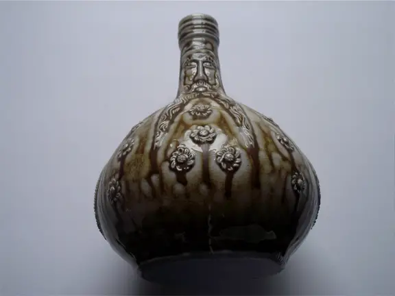 A ceramic Witch Bottle used in weird and scary rituals