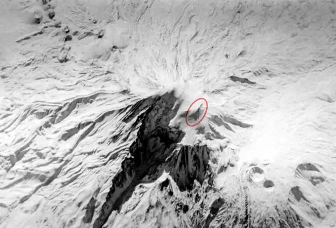 Satellite image of the Ararat Anomaly