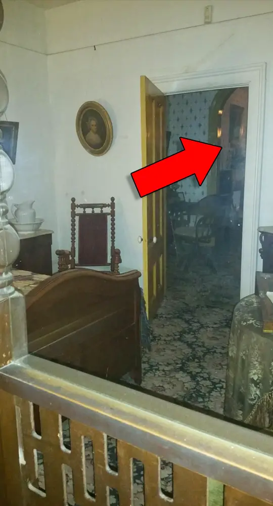 Ghost photo captured at the Whaley House in San Diego, California.