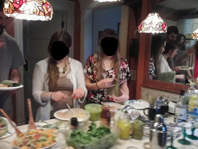 Scary ghost photo shows entity at family lunch