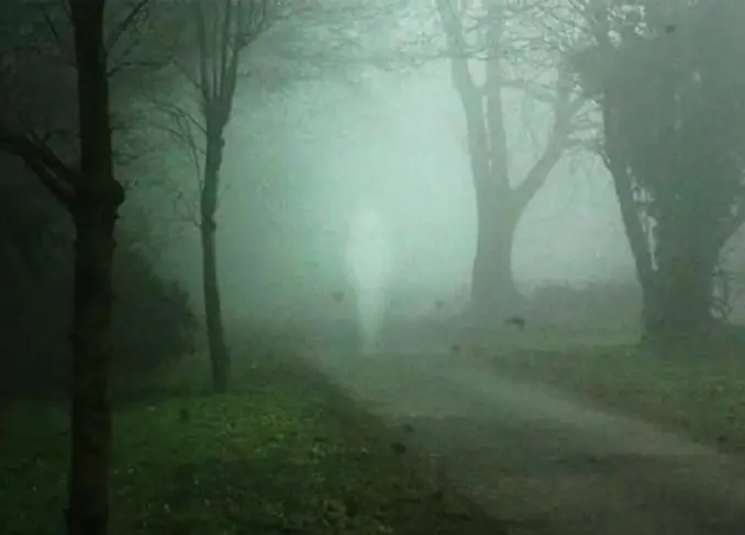 The guildford Spectre. Ghost in a park.