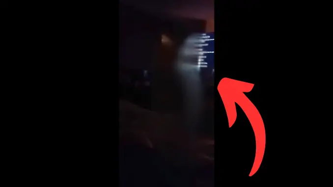 Footage captures mysterious figures
